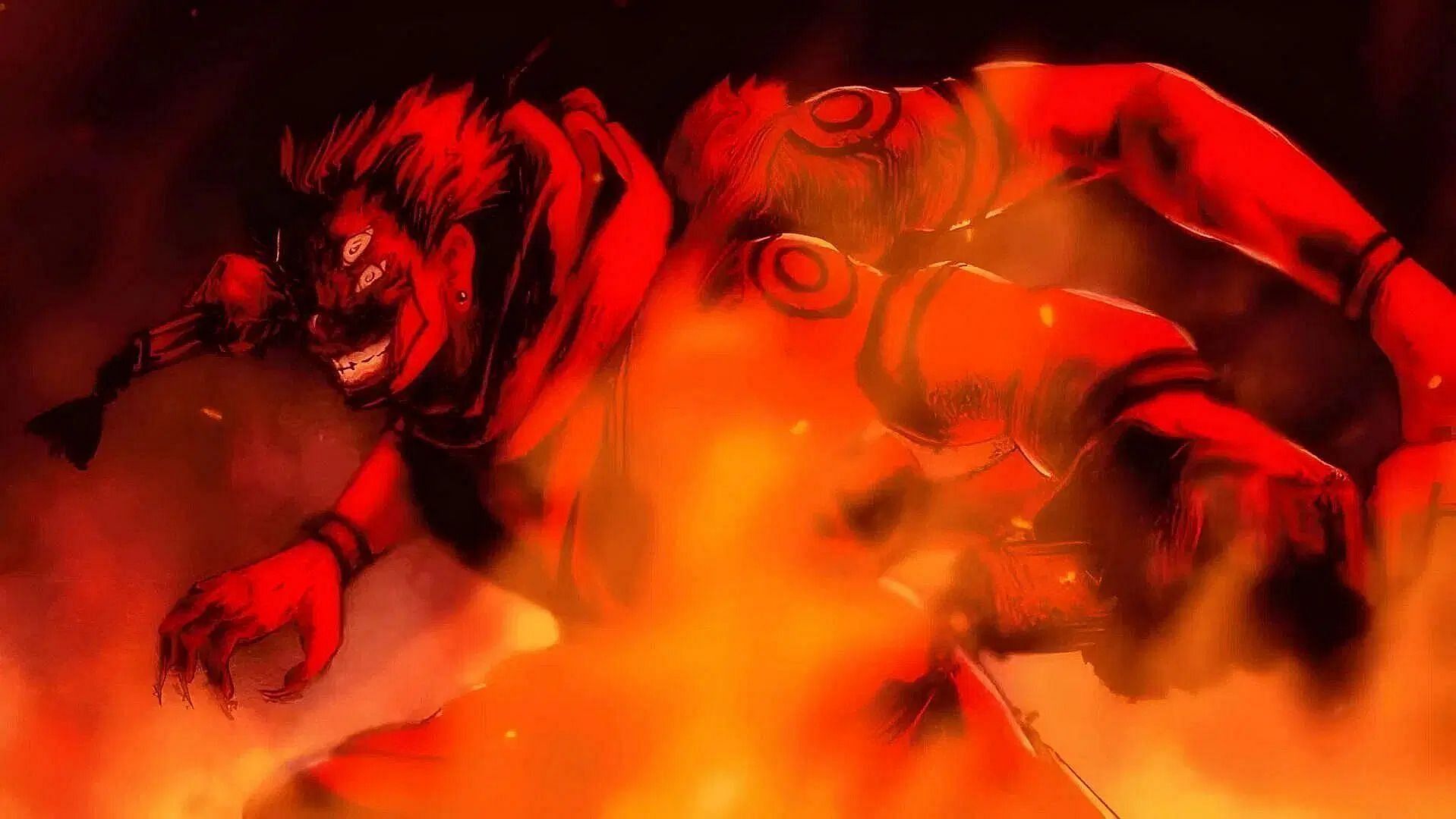 Sukuna's Heian era form as seen in the anime (Image via MAPPA).